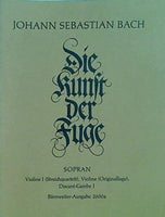 楽譜・スコア Johann Sebastian Bach Die Kunst der Fuge SOPRAN