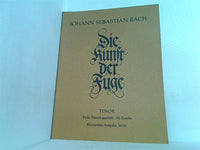 楽譜・スコア Johann Sebastian Bach Die Kunst der Fuge TENOR