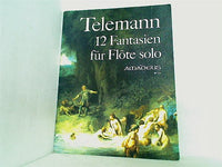 楽譜・スコア Telemann 12 Fantasien fur Flote solo