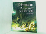 楽譜・スコア Telemann 12 Fantasien fur Flote solo