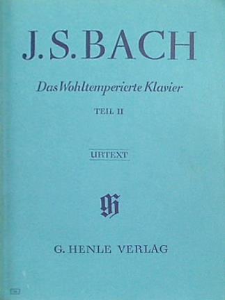 J. S. BACH Das Wohltemperierte Klavier Teil II Urtext