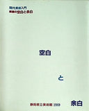 図録・カタログ 現代美術入門 絵画の空白と余白