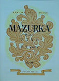 楽譜・スコア MAZURKA Posth. マズルカ F.Chopin 全音ピアノピース　No.130
