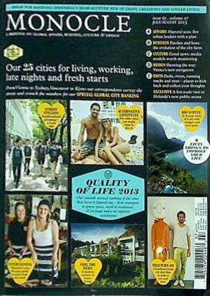MONOCLE issue65 volume07 JULY/AUGUST 2013