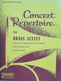 Concert Repertoire for BRASS SEXTET SECOND AND THIRD F HORNS