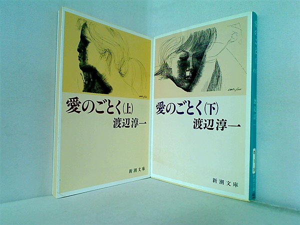 愛のごとく 新潮文庫 淳一  渡辺 上下巻。