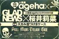 小悪魔ageha 2013年 12月号 特別付録 GLAD NEWS 桜井莉菜 特製スカル型つけまケース