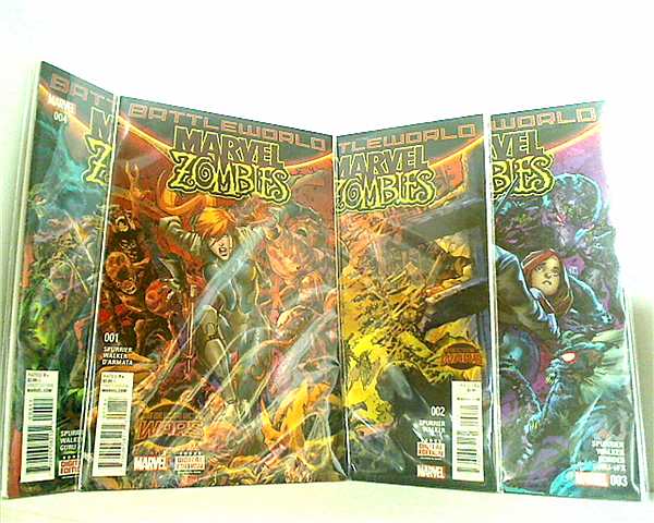 アメコミ BATTLEWORLD MARVEL ZOMBIES 管理コード 21786_100 。１巻-４巻。