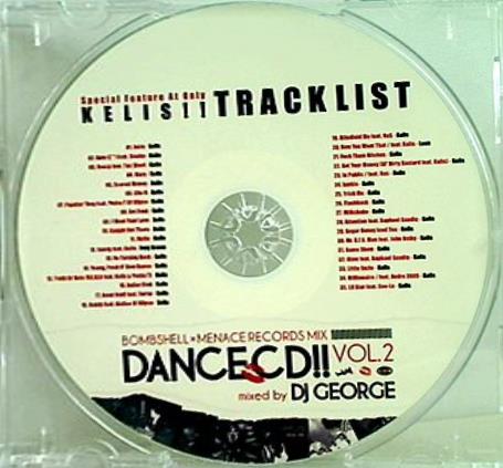 KELIS TRACKLIST Dance CD Vol.2
