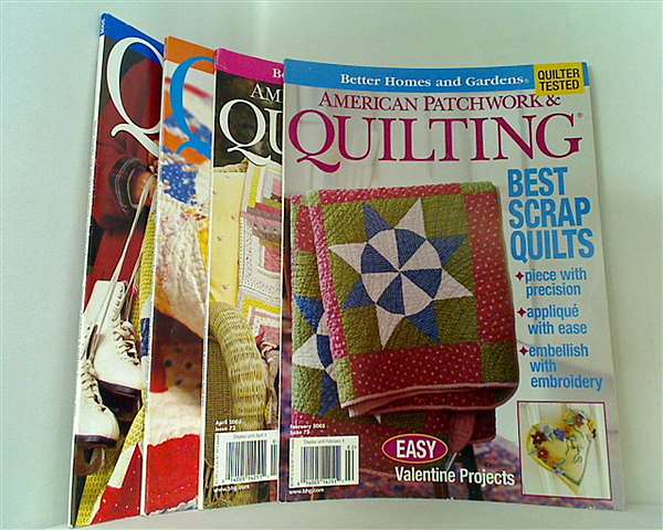 アメリカン パッチワーク ＆ キルティング Better Homes and Gardens Creative Collections Publications American Patchwork ＆ Quilting 2005年号 管理コード 22330_358 。２月号,４月号,８月号,１２月号。