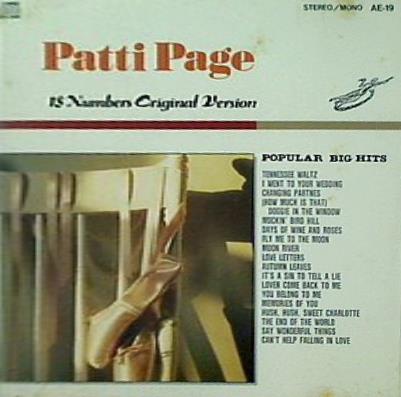 パティ・ペイジ Patti Page 18 Numbers Original Version