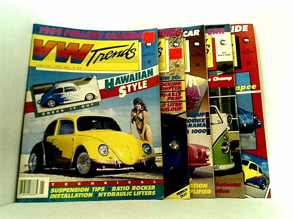 VW Trends Magazine 1989 VOL 8 No.１-No.５ No.１-No.５。