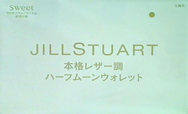 大型本 JILLSTUART ジルスチュアート 本格レザー調ハーフムーン