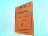 楽譜・スコア MARCELLO CONCERTO in C minor FOR OBOE AND PIANO