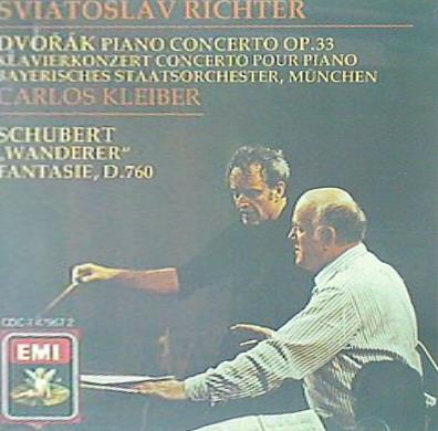 DVORAK PIANO CONCERTO SCHUBERT WANDERER FANTASY RICHTER ドヴォルザーク：ピアノ協奏曲,シューベルト：さすらい人幻想曲