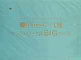 LESPORTSAC クラフトワーク風BIGポーチ LEE 2021年8月号 特別付録