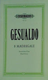楽譜・スコア GESUALDO 8 MADRIGALE Gemischter Chor Mixed Chorus ジェズアルド ペータース版