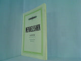 楽譜・スコア MENDELSSOHN LIEDER Opus 41 48 59 88 100 メンデルスゾーン歌曲 ペータース版