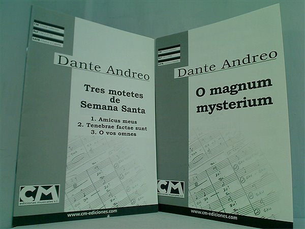 楽譜・スコア Dante Andreo Choral collection ダンテ・アンドレオ ４点。