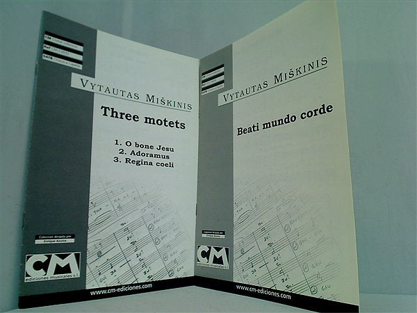 楽譜・スコア VYTAUTAS MISKINIS Choral collection ヴィータウタス・マチェルニス ３点。