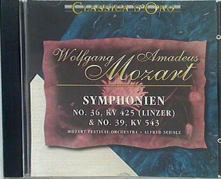 Mozart SYMPHONIEN NO. 36 LINZER ＆ NO. 39