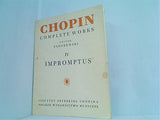 楽譜・スコア CHOPIN COMPLETE WORKS EDITOR PADEREWSKI IV IMPROMPTUS INSTYTUT FRYDERYKA CHOPINA POLSKIE WYDAWNICTWO MUZYCZNE パデレフスキ版