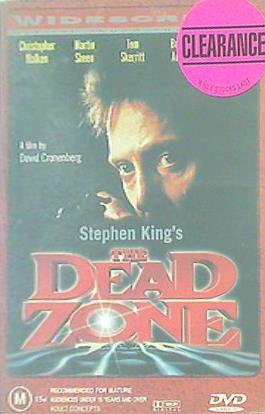 デッドゾーン THE DEAD ZONE Stephen King DVD Region 4 Horror Thriller