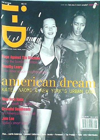 大型本 i-D Magazine 131 1994年8月号 Kate Moss and Naomi Campbell
