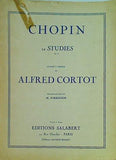 楽譜・スコア CHOPIN 12 STUDIES op.25 ALFRED CORTOT M. PARKINSON EDITIONS SALABERT 22 Rue Chauchat PARIS ショパン/12の練習曲 学生版 コルトー校訂版