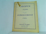 楽譜・スコア CHOPIN 12 STUDIES op.25 ALFRED CORTOT M. PARKINSON EDITIONS SALABERT 22 Rue Chauchat PARIS ショパン/12の練習曲 学生版 コルトー校訂版