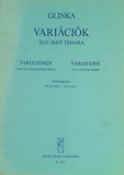 楽譜・スコア GLINKA VARIACIOK EGY SKOT TEMARA Z.1537 ムジカ・ブダペスト社