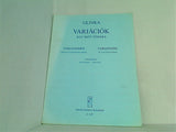 楽譜・スコア GLINKA VARIACIOK EGY SKOT TEMARA Z.1537 ムジカ・ブダペスト社