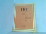 楽譜・スコア BACH INVENZIONI A TRE VOCI PER PLANOFORTE RICORDI バッハ インヴェンション シンフォニア
