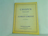 楽譜・スコア CHOPIN BALLADS STUDENT'S EDITION ALFRED CORTOT ショパン 練習曲集 コルトー版