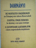 楽譜・スコア DOHNANYI EDITIO MUSICA BUDAPEST Z.2652 ムジカ・ブダペスト社 ドホナーニ 指の練習