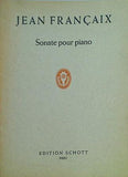 楽譜・スコア JEAN FRANCAIX Sonate pour piano EDITION SCHOTT 5082