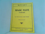 楽譜・スコア MOZART MAGIC FLUTE OVERTURE FOR TWO PIANOS FOUR HANDS no.449 インターナショナル・ミュージック社