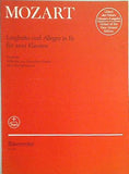 楽譜・スコア MOZART Larghetto und Allegro in Es fur zwei Klaviere BA4754 ベーレンライター版