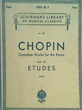 楽譜・スコア Chopin ETUDES Bk. 8 SCHIRMER'S LIBRARY OF MUSICAL CLASSICS Val. 1551 Complete Works for the Piano