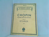 楽譜・スコア Chopin ETUDES Bk. 8 SCHIRMER'S LIBRARY OF MUSICAL CLASSICS Val. 1551 Complete Works for the Piano