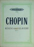 楽譜・スコア CHOPIN RONDO FuR 2 KLAVIERE Opus 73 EDITION PETERS Nr.1914 ペータース版