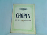 楽譜・スコア CHOPIN RONDO FuR 2 KLAVIERE Opus 73 EDITION PETERS Nr.1914 ペータース版