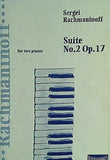 楽譜・スコア for two pianes Sergei Rachmaninoff Suite No.2 Op.17 セルゲイ・ラフマニノフ