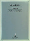 楽譜・スコア Strawinsky Sonate für 2 Klaviere zu vier Hinden pour deux Planos for two Planos SCHOTT スコット版