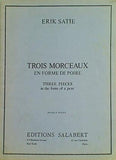 楽譜・スコア ERIK SATIE TROIS MORCEAUX EN FORME DE POIRE THREE PIECES in the form of a pear PIANO 4 MAINS EDITIONS SALABERT サラベール社 エリック・サティ
