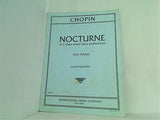 楽譜・スコア CHOPIN NOCTURNE in C sharp minor-Opus posthumous FOR PIANO No.532 インターナショナル・ミュージック社 ショパン : ノクターン 遺作 嬰ハ短調 レント・コン・グラン・エスプレシオーネ
