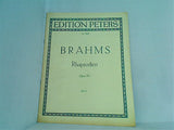 楽譜・スコア BRAHMS Rhapsodien Opus 79 EDITION PETERS Nr.3929 ペータース版
