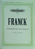 楽譜・スコア FRANCK SYMPHONISCHE VARIATIONEN 2 Klaviere zu 4 Handen EDITION PETERS Nr.3741 ペータース版