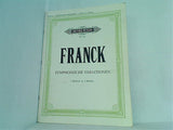 楽譜・スコア FRANCK SYMPHONISCHE VARIATIONEN 2 Klaviere zu 4 Handen EDITION PETERS Nr.3741 ペータース版
