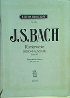 楽譜・スコア J.S.BACH Klavierwerke BUSONI-AUSGABE Band VI BWV 812-817 EDITION BREITKOPF nr.4306 ブライトコプフ版 バッハ=ブゾーニ全集